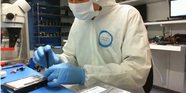 Disco Seagate 3 TB en laboratorio