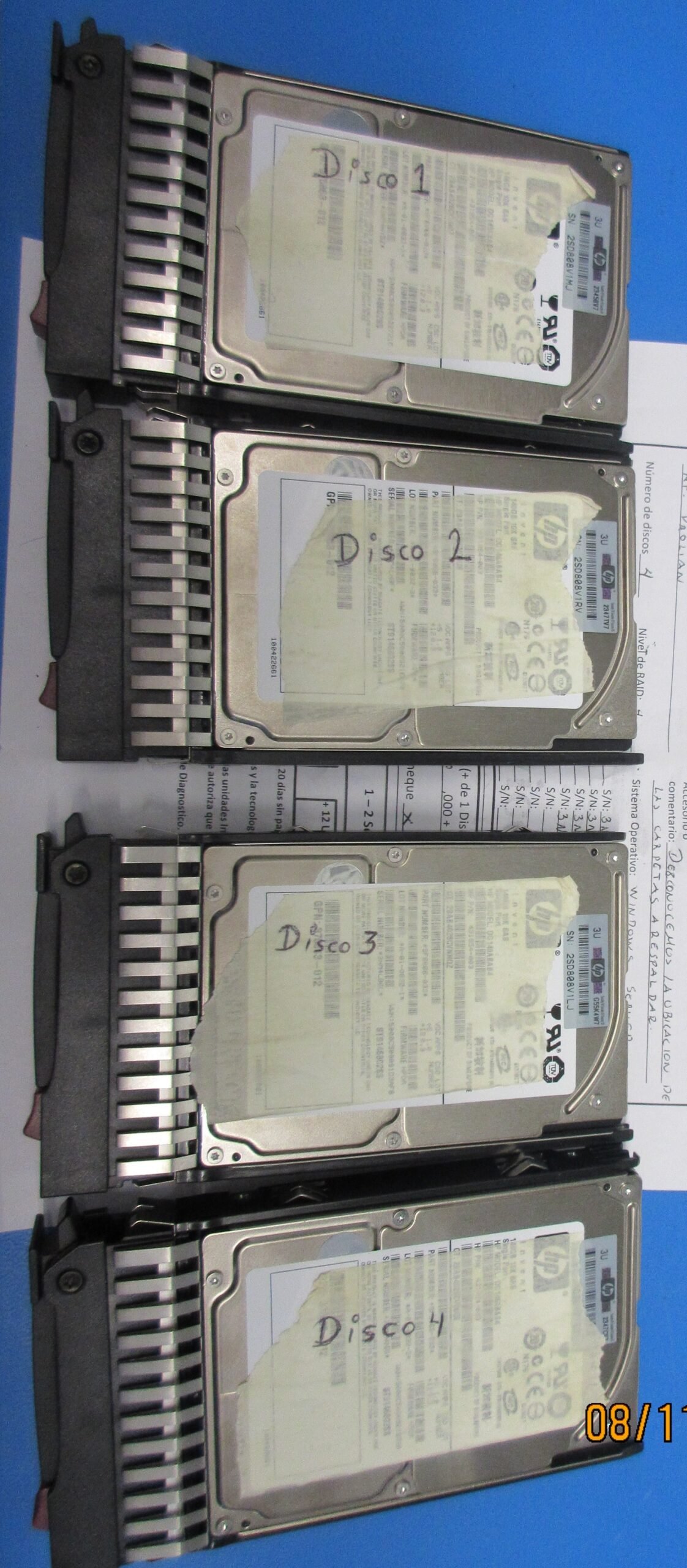 Recuperación de datos en un Servidor HP Proliant ML350 G5